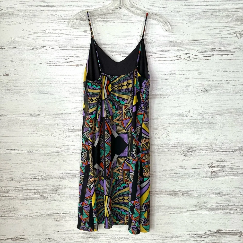 TOBI VINTAGE 90s Geometric Abstract Slip Dress S Made in USA - Picture 6 of 12